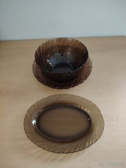 Dymové sklo - tri misy