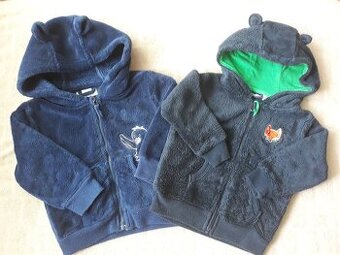 Flísové bundy v.74-80 - 2ks