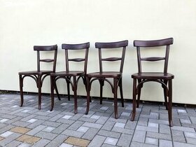 Celodřevěné židle THONET po renovaci 4ks