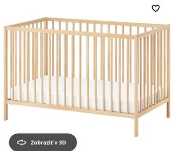 Detská postieľka Sniglar s matracom MPO