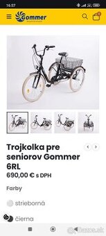 Trojkolka pre seniorov / dôchodcov/ ZŤP
