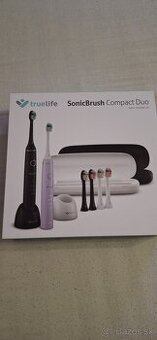 Sonicka zubna kefka- TrueLife SonicBrush Duo- čierna/ levand