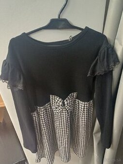 Šaty pre dievčatko - Elegancia pre školáčky, č. 140 a 146