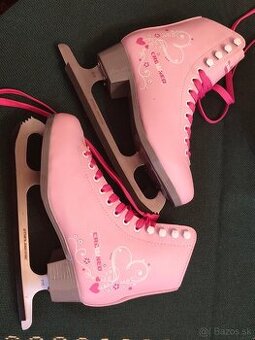 dievčenské korčule ružové