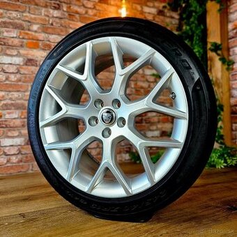 Alu R19 5x108 orig. JAGUAR F-type dvojrozmer + letné pneu