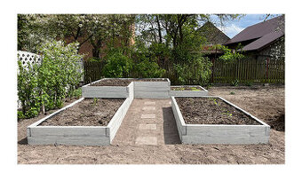 Betónový vyvýšený záhon 200 x 100 x 40 cm