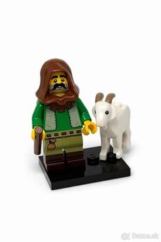 Lego minifigúrka Pastier s kozou 25.séria