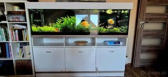 Predám 400l akvárium 180cm komplet + Eheim filter + CO2