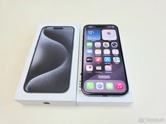 APPLE IPHONE 15 PRO 128GB BLACK TITANIUM TOP STAV