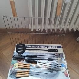 Praktický elektrický stolový barbeque + grilovací rošt, ná