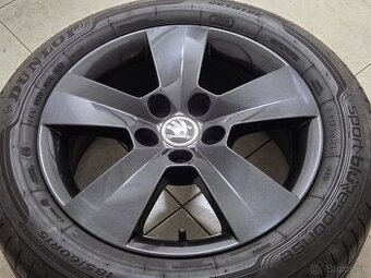 čierne 15" ŠKODA (5x100) + Dunlop