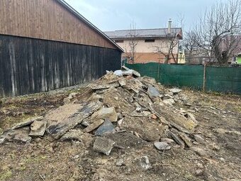 Betóny a hlina na zásyp - 1