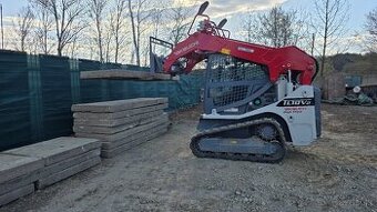 Zemné práce pásovým nakladačom Takeuchi TL10 - 1