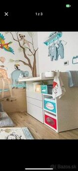 Prebalovací pult, prebaľovacia komoda ikea SMÅSTAD