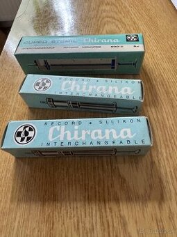 retro sklenené injekčné striekačky CHIRANA – 1 ml a 5 ml