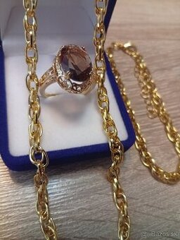 Nádherný pozlátený set šperkov.. DÁMSKY