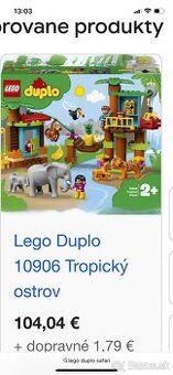 Lego duplo, Tropický ostrov, zoo, safari