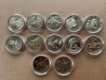 PREDAJ - kolekcia 5 EURO mincí Fauna a flóra na Slovensku