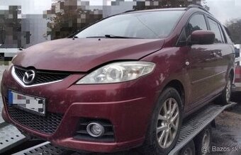 Mazda 5 2.0 Diesel 2007 81kW predám DVERE, MOTOR RF, trysky,