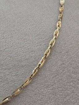 Dizajnová zlatá retiazka ☆ Nová ☆ Pevná ☆ 585 ☆ - 1