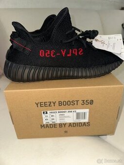 Adidas YEEZY Boost 350 V2 "Black Red" veľkosť 45 1/3