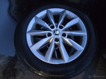 Hliníkové disky 5x112 + letné pneu 205/55r16