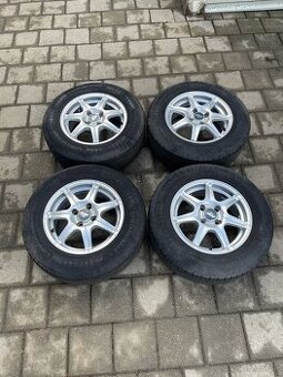Alu kola PLW 14" 4x100 + letní pneu Continental 185/70 R14