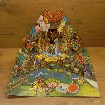 starý papierový Betlehem.