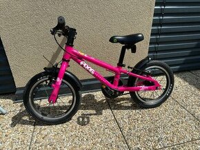 Bicykel FROG 14 pink, veľkosť 14”, veľkosť 40, od 95 cm