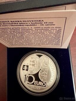 10 eur 10 výročie zavedenie Eura  proof