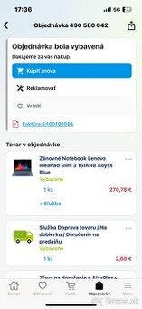 Lenovo IdeaPad Slim 3 15IAN8 Abyss Blue (v záruke)