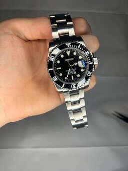 Seiko mod submariner date black