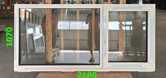 Na predaj nové hliníkové 1 krídlové okno s fixom Š: 2180 mm
