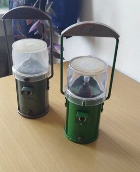 Stara retro železničiarska signalizačné lampa 2ks