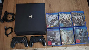 Playstation 4 Pro 1TB + 2x ovladač