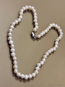 Perlový náhrdelník z pravých perál 7-8 mm - 1