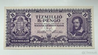 Bankovky Maďarsko 1000 Korona 1920 a 10 Mil B Pengo UNC