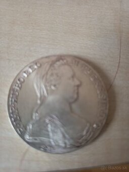Strieborný toliar Mária Terézia 1780 – novorazba, 30 €