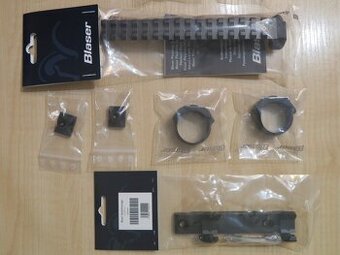Predám montáž Blaser Sattel, lišta weawer plus 30 mm krúžky