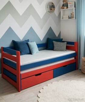 Dvojposteľ 90x200cm so zásuvkami