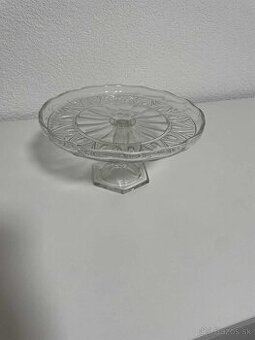 Predám podnos na tortu/dezerty - sklo