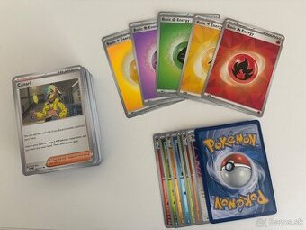 Pokemon karty 100ks (common, uncommon, rare, energy)