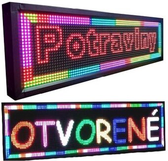 Farebná LED reklama displej pútač panel 200x40cm