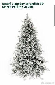 Umelý vianočný stromček 3D smrek polárny 210cm - 1