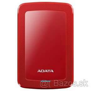 Externý HDD ADATA HV300/ 1TB/  2.5"/ Červená/ 3R