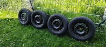 Sada plechových diskov s pneumatikami 4x100,r15