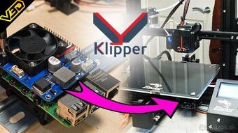 3D tlačiareň Creality Ender 3 s KLIPPER + Raspberry