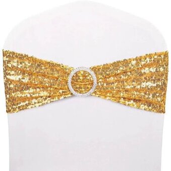 čelenky zlate, masle na stolicky, na potahy