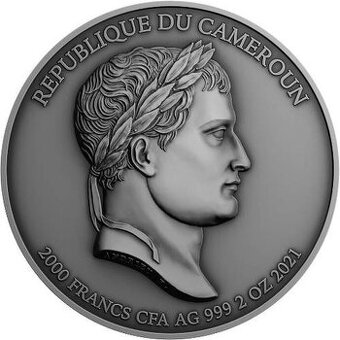 NAPOLEON BONAPARTE 200th Anniversary 2 Oz Silver Coin 2021
