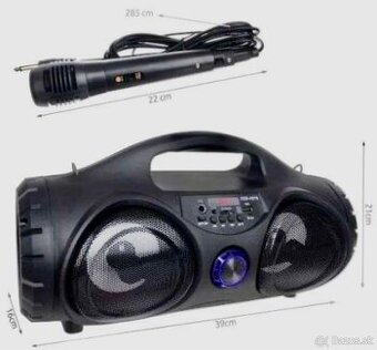 Bluetooth reproduktor s mikrofónom a rádiom